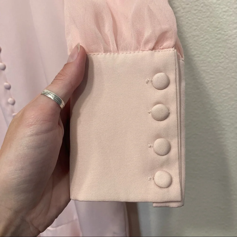 Vintage style Pink fitted mermaid dress_3